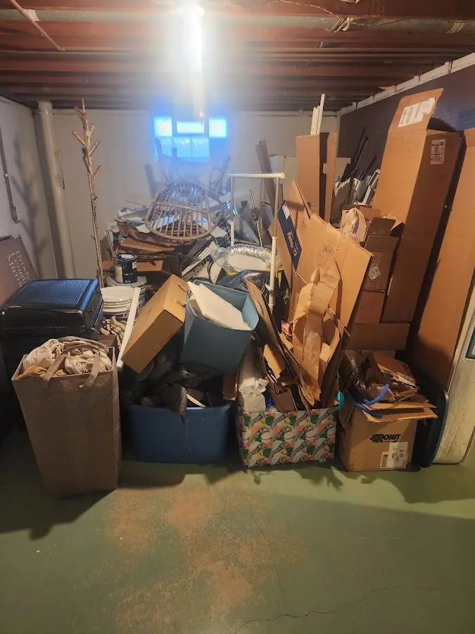 Roll-off dumpster container at job site for Yard Waste Dumpster Rental in Horicon